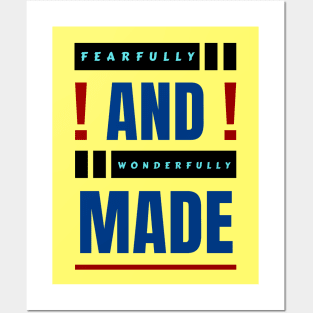 Fearfully And Wonderfully Made | Christian Typography Posters and Art